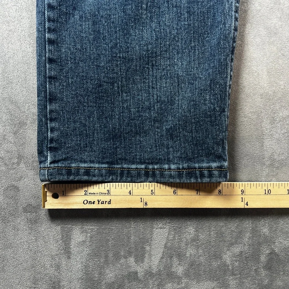 Lee Regular Fit Jeans Mens 42x32‎ Blue Straight Leg Denim Medium Wash Classic